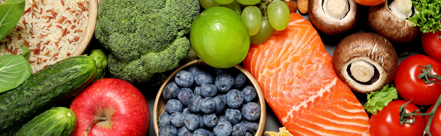 assortment of healthy foods