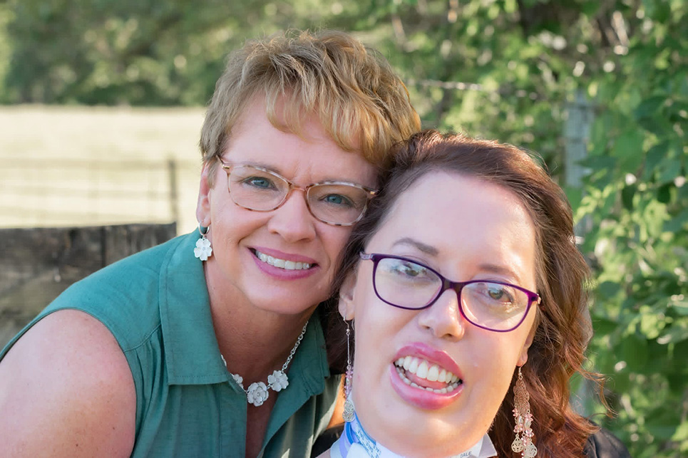 A woman and her daughter