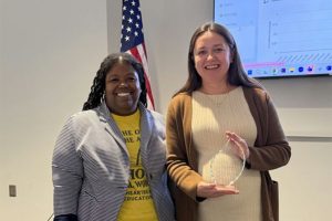 Tasha Childs receives SSWAM award