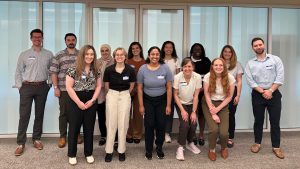 psychology trainees pose for a group photo