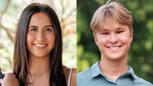Portraits of Gabby Peutersbaugh and Jack Kaiser